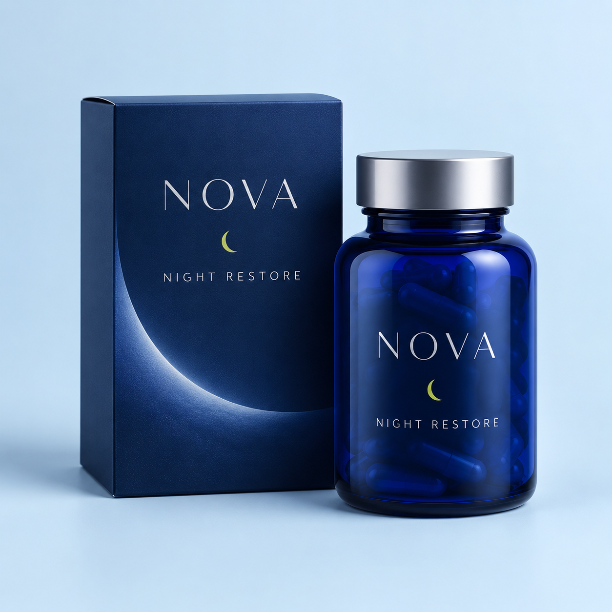 Nova Night Restore demo fictional demo product photography